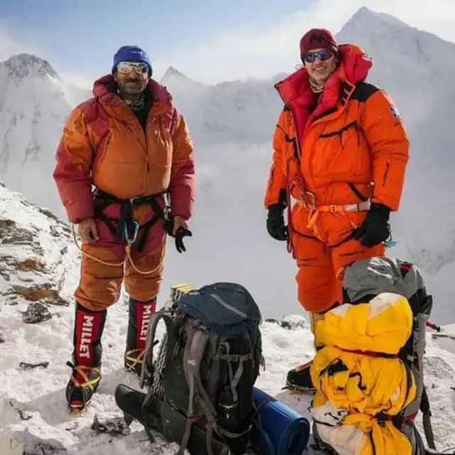 Ali Sadpara and Jon Snorri