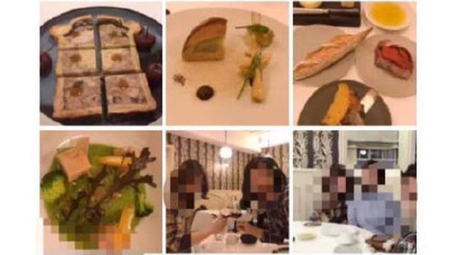 这名女子上传了自己在一家法国米其林星级餐厅用餐的照片。她的帖子迅速被中国网友转载和举报。