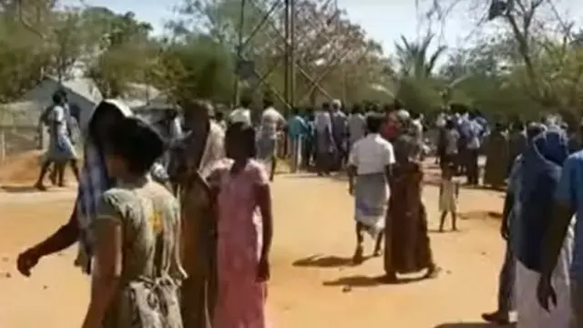 தமிழ் நாட்டில் மதுரை அருகே உள்ள ஓர் இலங்கை அகதிகள் முகாம்