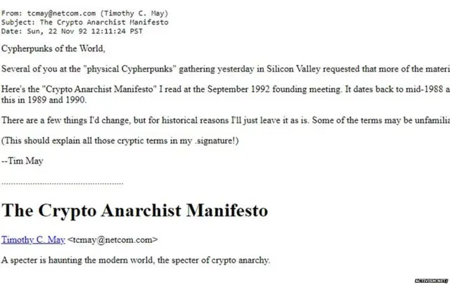 Crypto Anarchist Manifesto