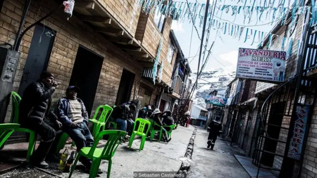 Gold mining town of La Rinconada, Peru