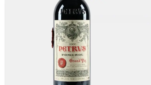 Pétrus wine aged in space up for sale at Christie's