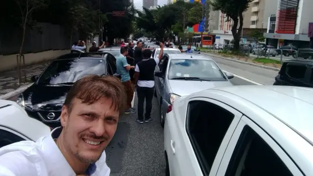 O motorista Ricardo Gomes, 45, tem irmãos e primos trabalhandocnpj pixbetaplicativoscnpj pixbettransportecnpj pixbetSão Paulo