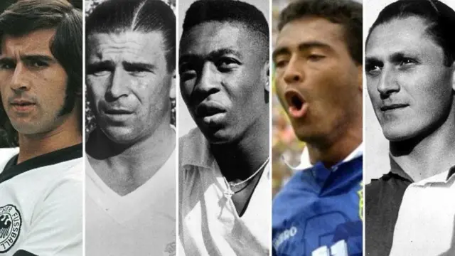 گرد مولر، فرانس پوشکاش، پله، روماریو و جوزف بیکان تنها بازیکنانی هستند که بیشتر از رونالدو گل زده‌اند