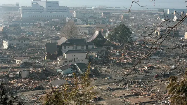 Terremoto y tsnumami en Otsuchi.