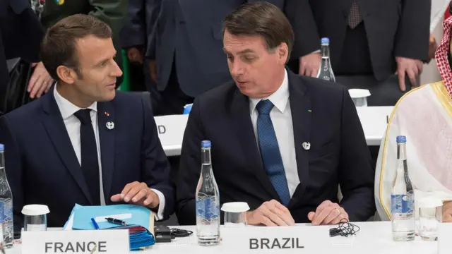 Macron e Bolsonaro