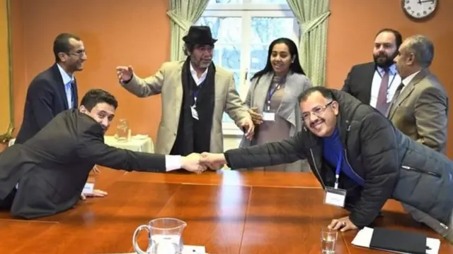 स्टॉकहोम में यमन सरकार और हूती विद्रोहियों के बीच मुलाक़ात