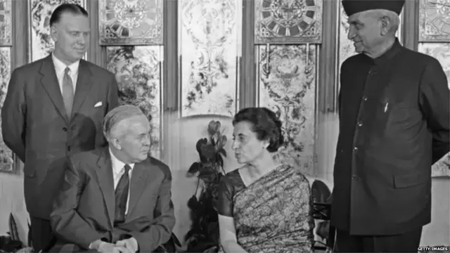 इंदिरा गांधी आणि हेरॉल्ड विल्सन