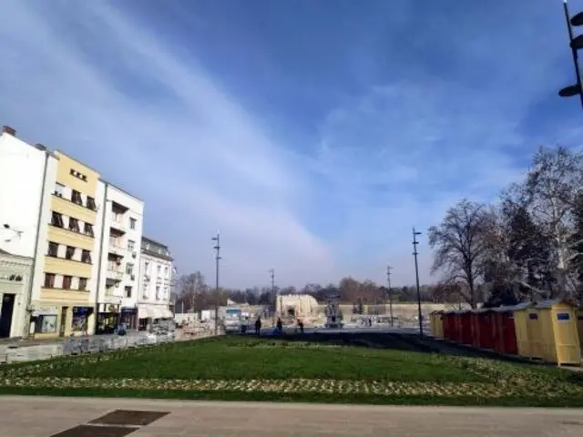 Pogled na Nišku tvrđavu bez drveća