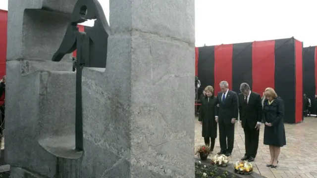 Ющенко і Буш з дружинами