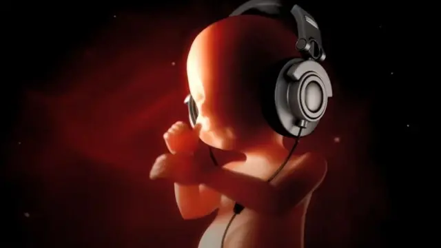 ภาพตัวอ่อนในท้องใส่หูฟัง