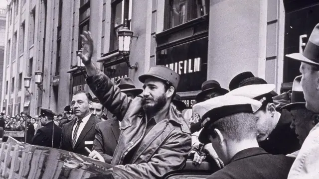 Fidel Castro na Penn Station,solverde apostas desportivasNova York,solverde apostas desportivas1959