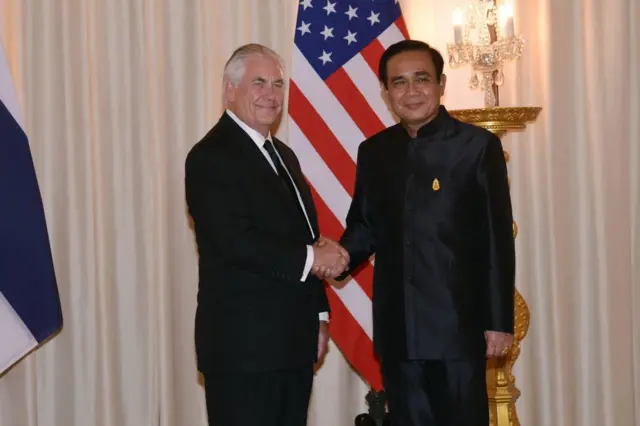 ประยุทธ์ จันทร์โอชา และเร็กซ์ ทิลเลอร์สัน