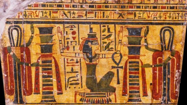 Esquife de Hori, da coleção egípcia do Museu Nacional