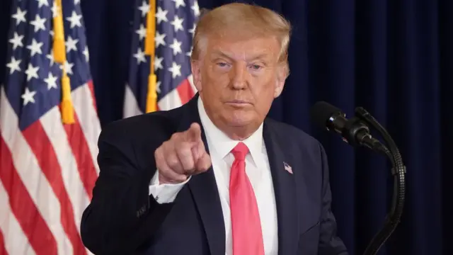 الرئيس الأمريكي دونالد ترامب