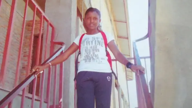 Alida at the university in Burundi
