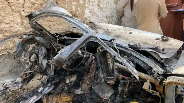 Вайрон қилинган машина