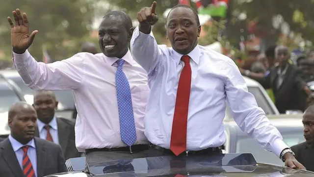 Mr Kenyatta (R) and Mr Ruto be formidable team until dem fall out