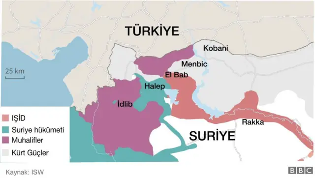 Suriye kontrol haritası