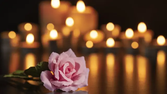 Flor y velas