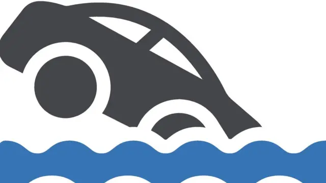 পানিতে গাড়ি