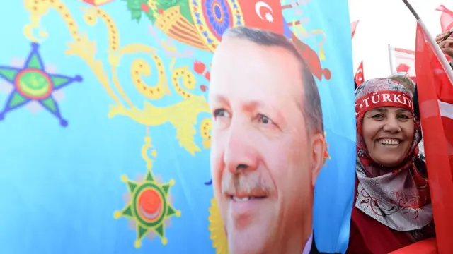 плакат с эрдоганом