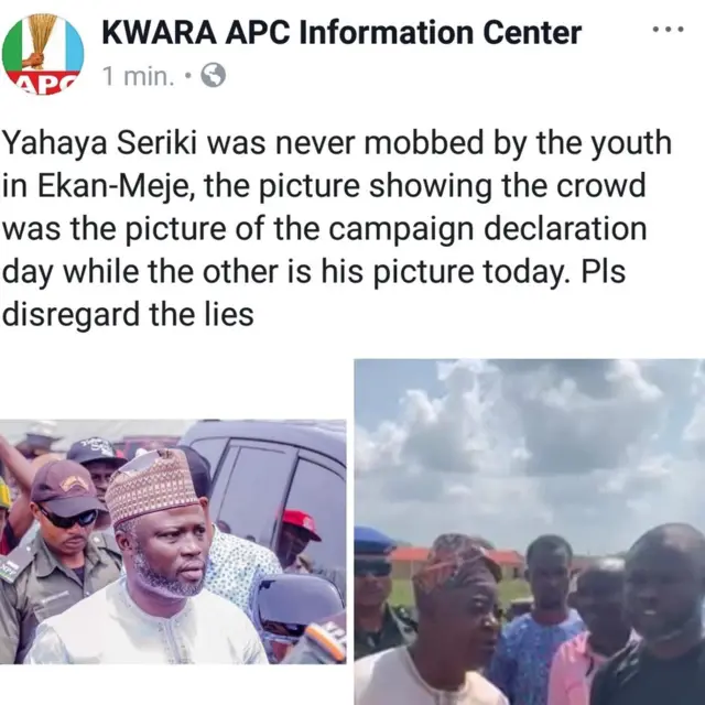 Aworan Yahaya Seriki lati ọwọ ẹgbẹ APC
