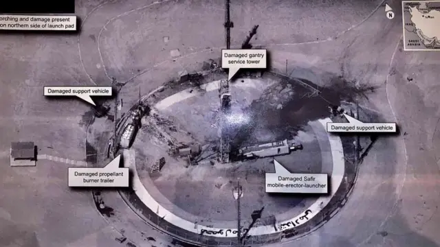 عکس ترامپ از سکوی موشک