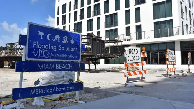 Una calle de Miami Beach