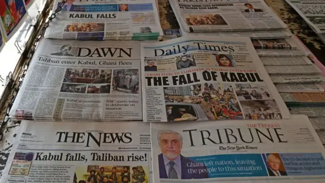 তালেবানের হাতে কাবুল পতনের পরদিন পাকিস্তানের সংবাদপত্র