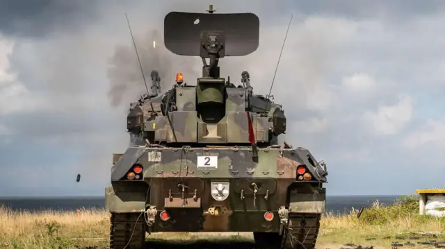Німецька зенітна самохідна артилерійська установка Gepard Німецька зенітна самохідна артилерійська установка Gepard