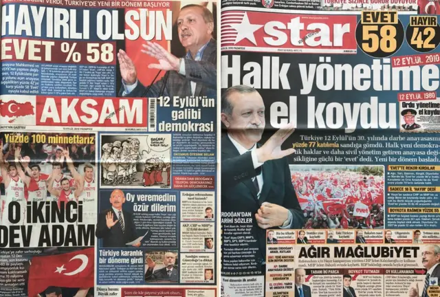 akşam ve star gazeteleri