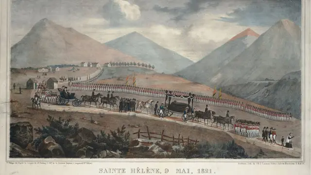 Cortejo fúnebre de Napoleão em Santa Helena