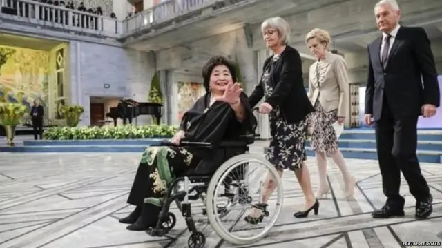 નોબેલ પુરસ્કારના સમારોહની તસવીર