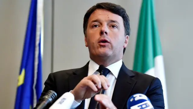 İtalya'da Demokratik Parti lideri ve eski başbakan Matteo Renzi