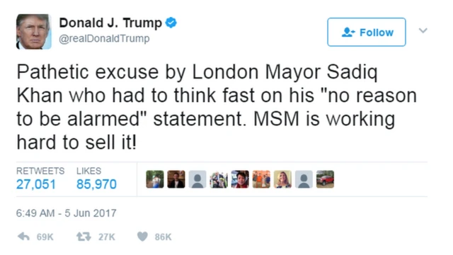 твит Трампа