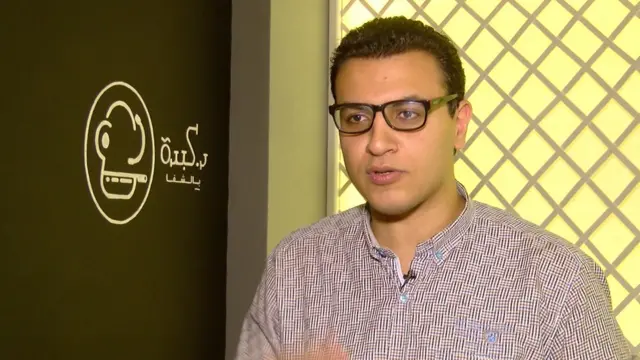 الدكتور مصطفى بسيوني أحد المشرفين على المطعم