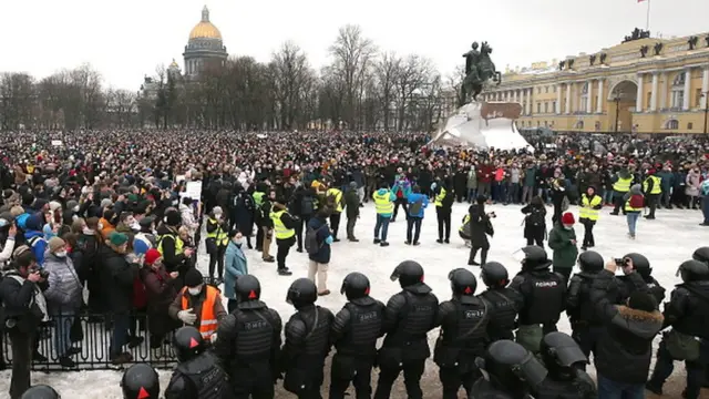 Протесты в Петербурге