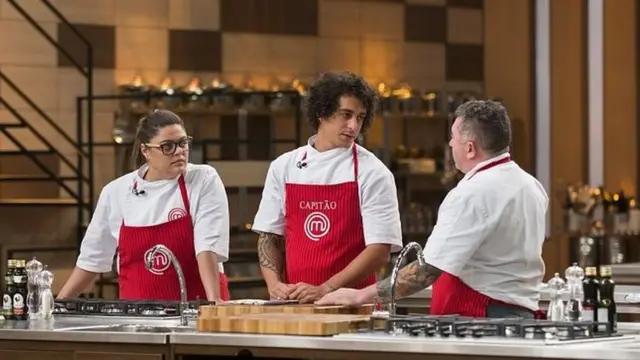 Deyse, Dario e Ivo, participantes do MasterChef Profissionais, da Band