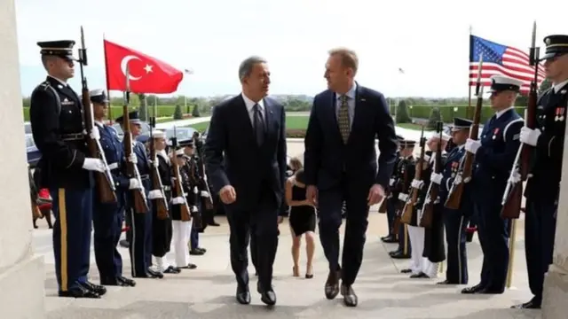 Milli Savunma Bakanı Hulusi Akar ve ABD Savunma Bakan Vekili Patrick Shanahan