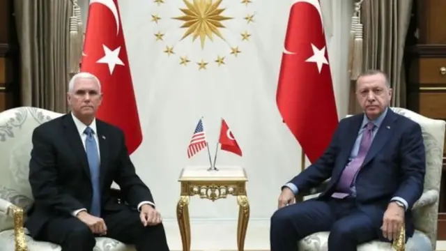 مائیک پینس اور رجب طیب اردوغان