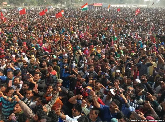 कन्हैया कुमार की जनसभा