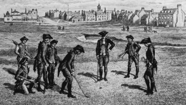 Golfista a finales del siglo XIII