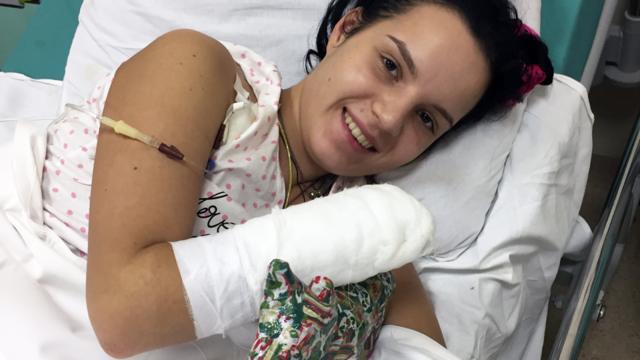 Margarita Gracheva saat di rumah sakit.