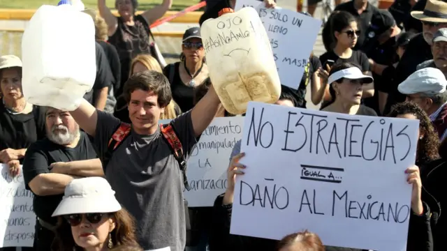 Protestas en México.