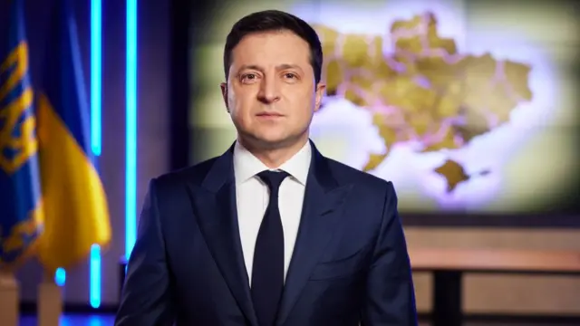 Volodymyr Zelensky, Président de l'Ukraine.