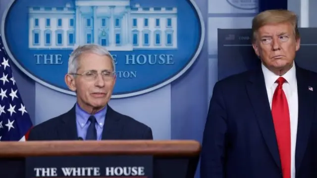 اختلاف نظر آقای ترامپ و آنتونی فاوچی بر سر سیاستهای مقابله با همهگیری بارها خبرساز شد
