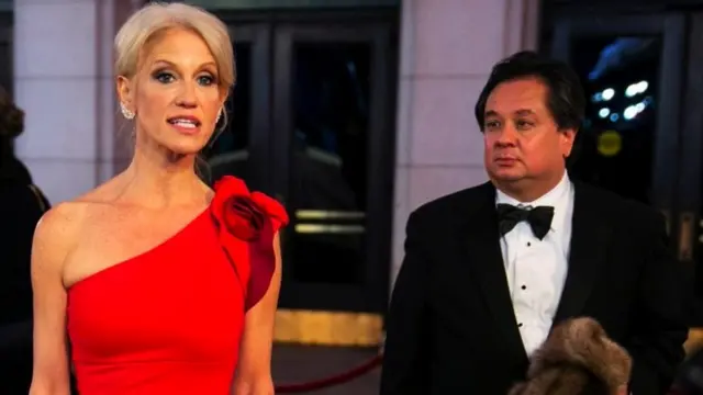 George looks at Kellyanne