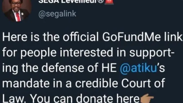 Atẹ ti wọn fi n beere owo owo Atiku