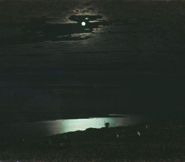 Noche de luna en el Dniéper de Arkhip Kuindzhi, 1882